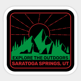 Saratoga Springs Utah - Explore The Outdoors Sticker